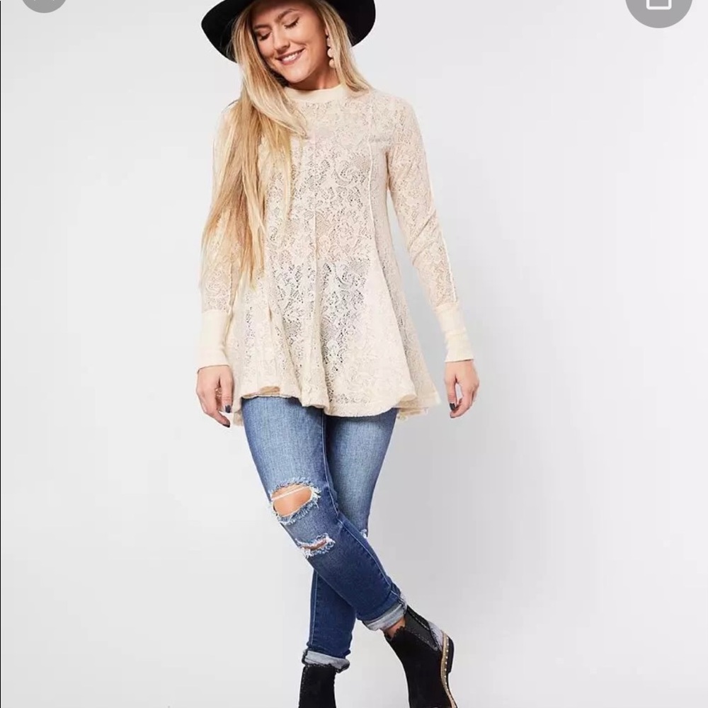 Free people Chamoix Lace Tunic